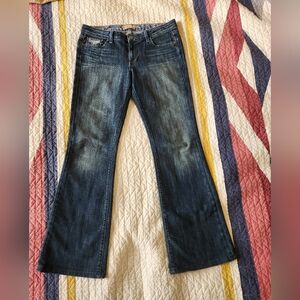 PAIGE Dark Blue Flare Jeans
